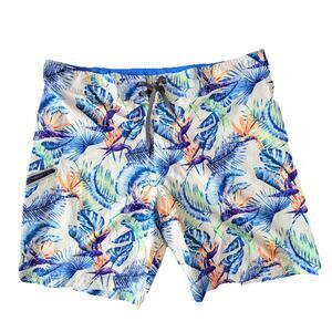 Tommy Bahama Mens Island Active Tropical Floral Swim Shorts Trunks 40 EUC